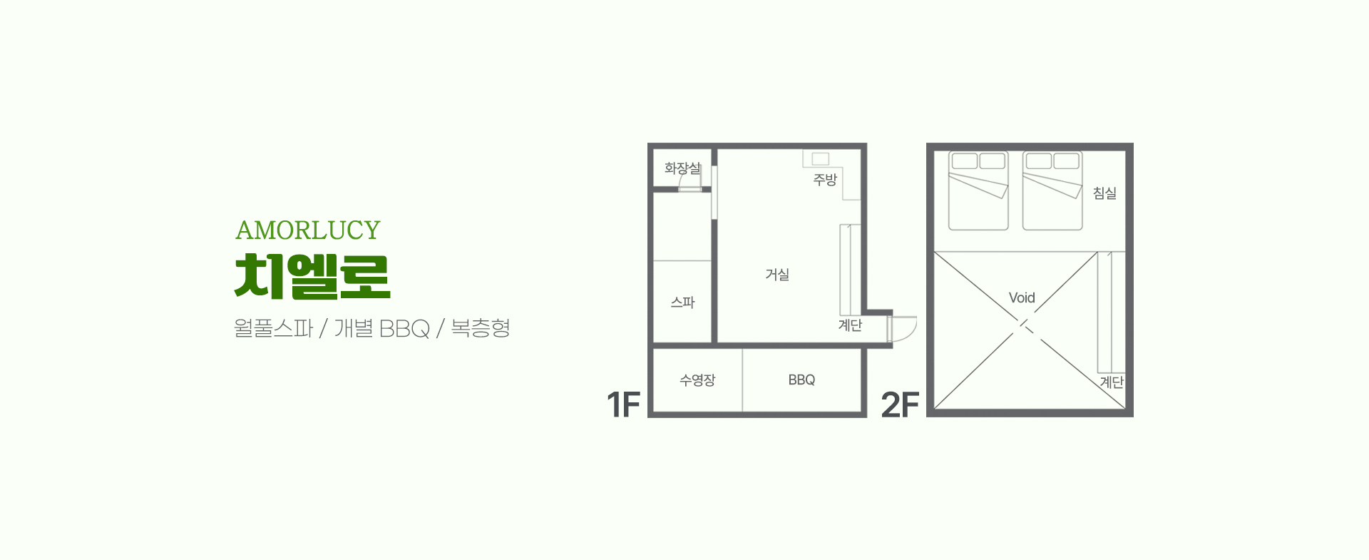 객실 평면도